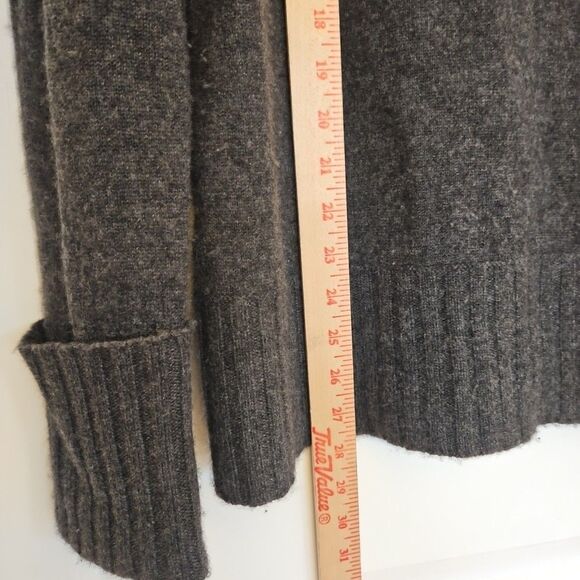 Only‎ Mine 2ply 100% cashmere Dark Grey cowl neck sweater Womens Medium, Cuffs - Picture 7 of 8